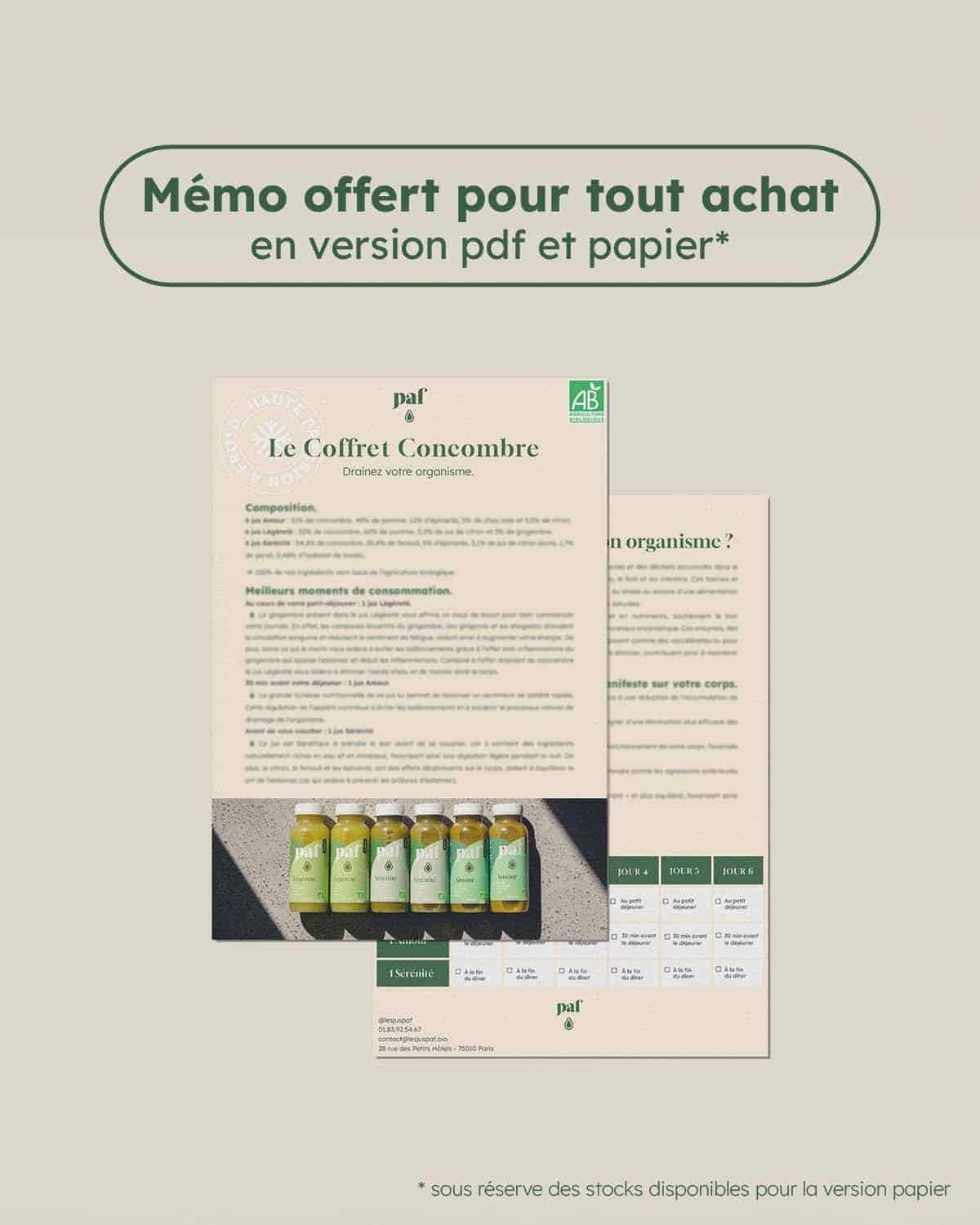 Coffret de Jus de Concombre – Image 2